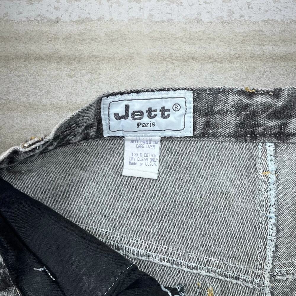 True Vintage 70s Jett Jeans Relaxed Fit Smoke Grey Wash Denim Made in USA - Picture 4 of 4